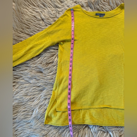 SALE! Vince Long Sleeve Hi Lo Cotton Pullover size Small - Picture 10 of 14